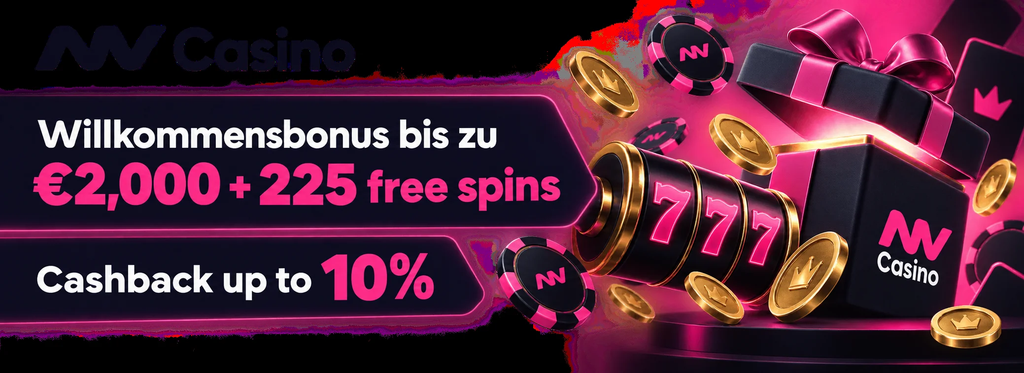 Bis zu 2.000 € + 225 Freispiele